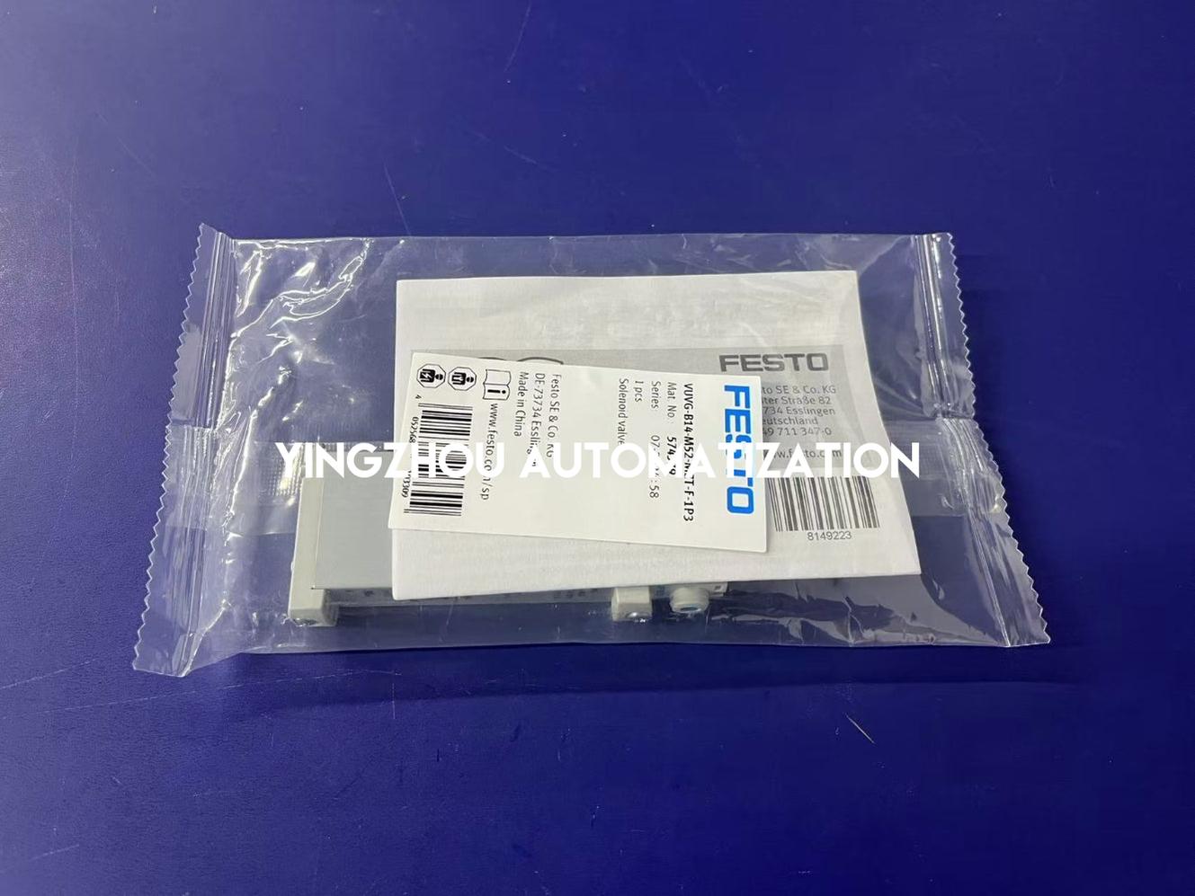 Festo 574379 VUVG-B14-M52-MZT-F-1P3 Solenoid Valve | 5/2-Way Monostable | 14mm | 24V DC-vezhoo