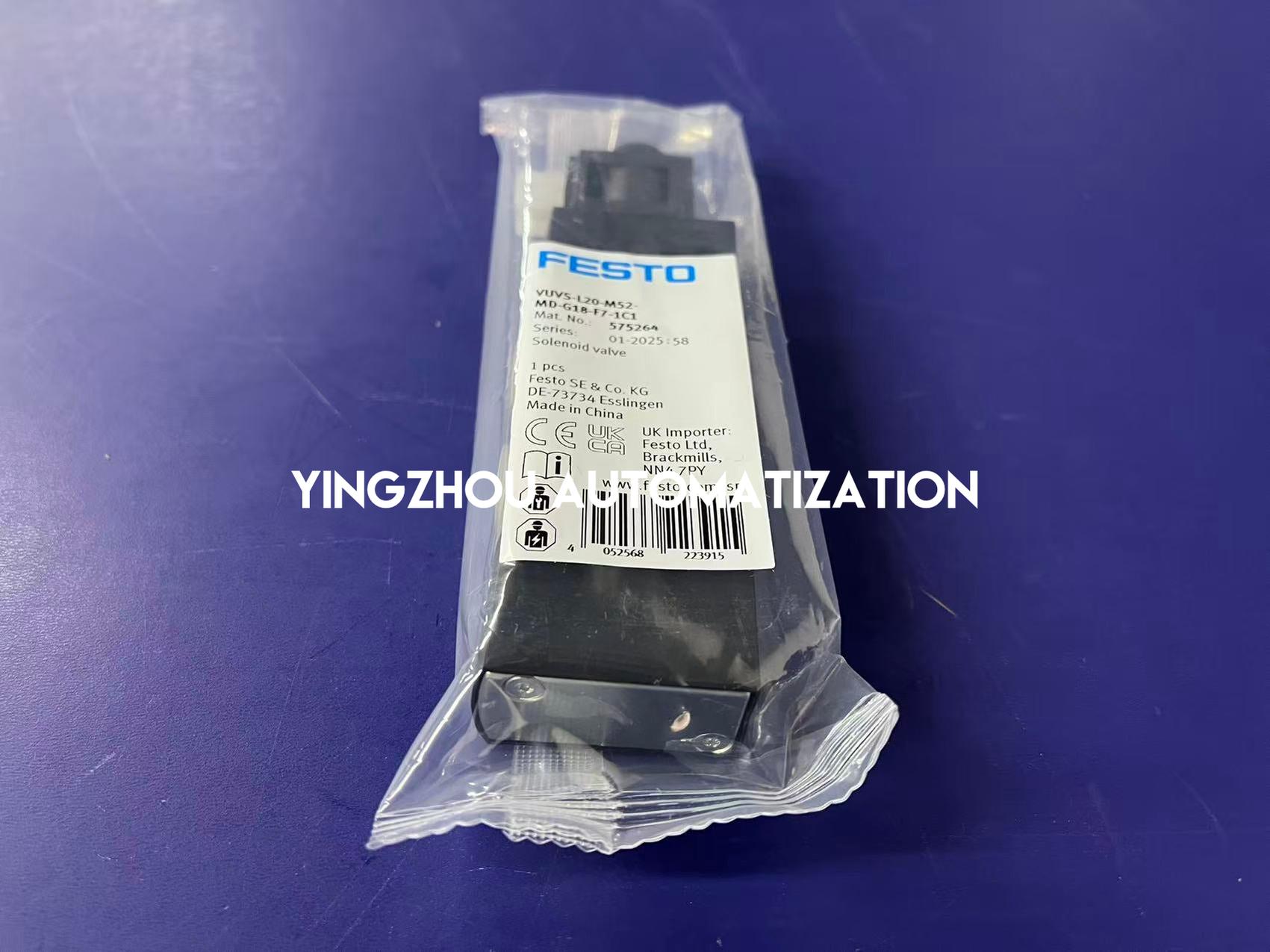 Festo 575264 VUVS-L20-M52-MD-G18-F7-1C1 Solenoid Valve | 5/2-Way | Monostable | G1/8"-vezhoo