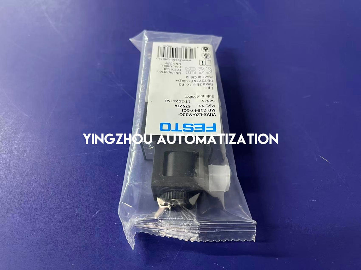 Festo 575274 VUVS-L20-M32C-MD-G18-F7-1C1 Solenoid Valve | 3/2-Way | NC | G1/8"-vezhoo