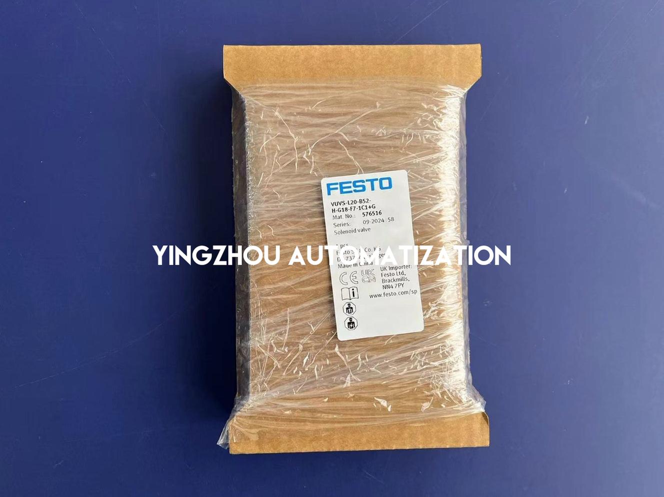 Festo 576516 VUVS-L20-B52-H-G18-F7-1C1+G Solenoid Valve | 5/2-Way Bistable | G1/8" | Double Solenoid-vezhoo