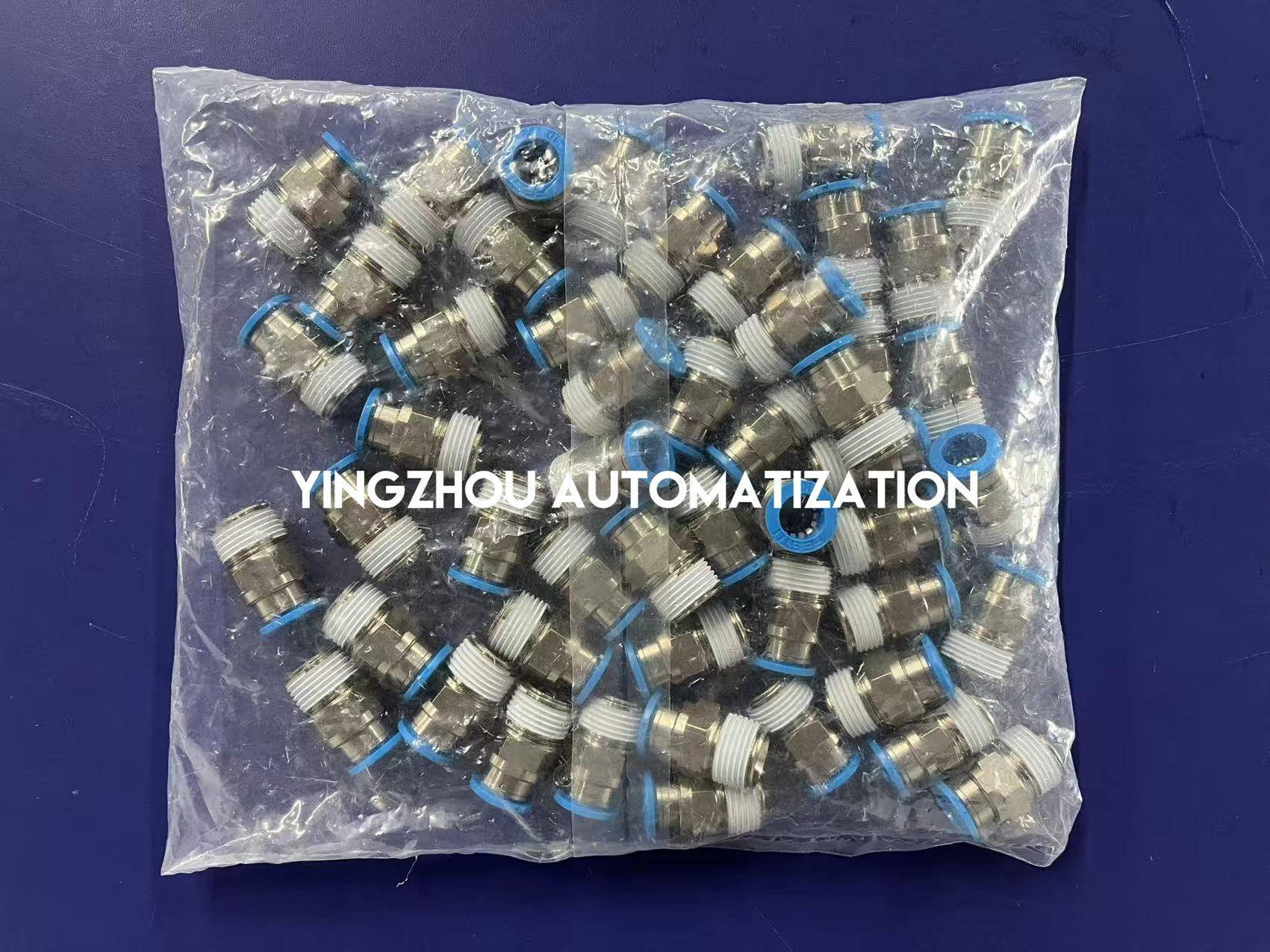 Festo QS-3/8-10-50 Push-In Fitting | 3/8" NPT Thread to 10mm OD Tube | 50-Pack | 130682-vezhoo