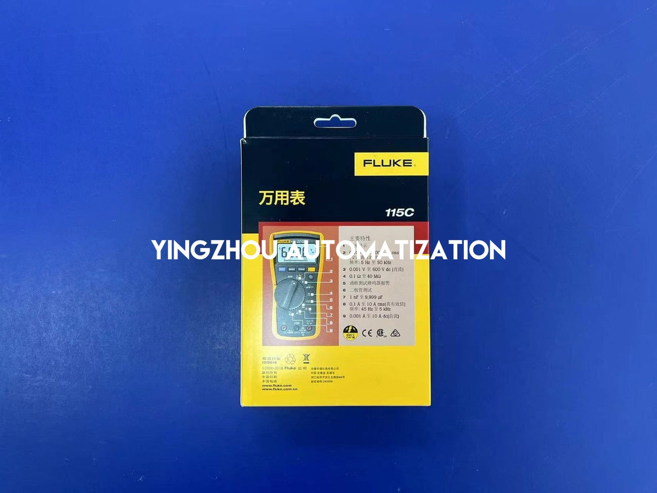 Fluke 115C True-RMS Digital Multimeter - Compact, 600V CAT III Safety Rated-vezhoo