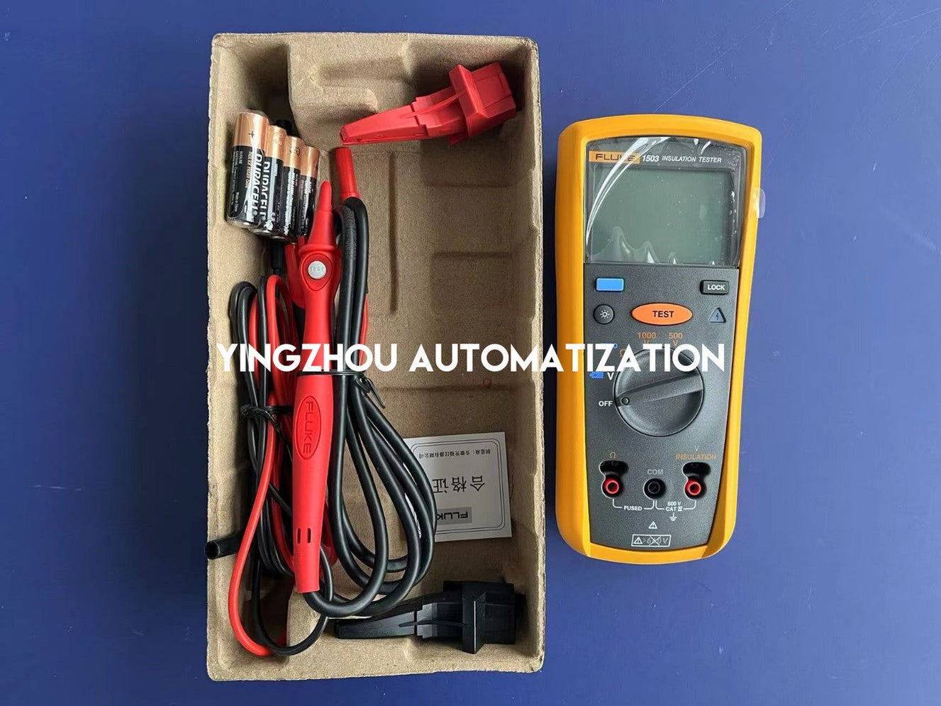 Fluke 1503 Insulation Resistance Tester - 500V/1000V, 2000 MΩ, Remote Probe Included-vezhoo
