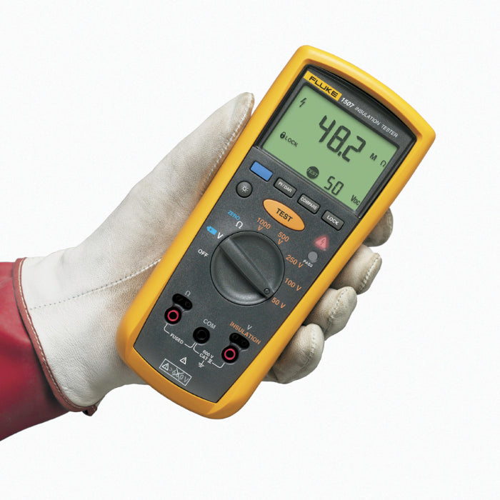 Fluke 1507 Digital Insulation Resistance Tester - 50V to 1000V, PI/DAR Calculations-vezhoo