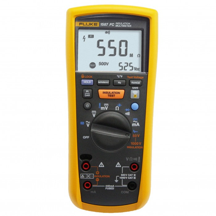 Fluke 1587 FC 2-in-1 Insulation Multimeter - True-RMS, Fluke Connect Enabled-vezhoo