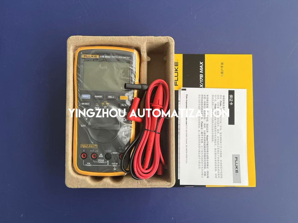 Fluke 17B MAX Digital Multimeter - 6000 Count, Input Alert Alarm, Extra-Slim Test Probes-vezhoo