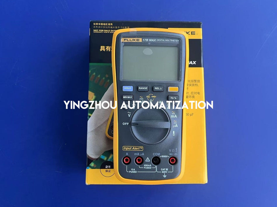 Fluke 17B MAX Digital Multimeter - 6000 Count, Input Alert Alarm, Extra-Slim Test Probes-vezhoo