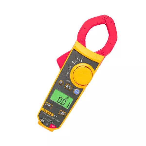Fluke 317 True-RMS AC/DC Clamp Meter - 600A Current, Slim Jaw Design-vezhoo