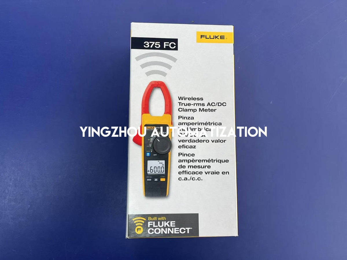Fluke 375 FC True-RMS AC/DC Clamp Meter - 600 A, 1000 V, Fluke Connect Compatible-vezhoo