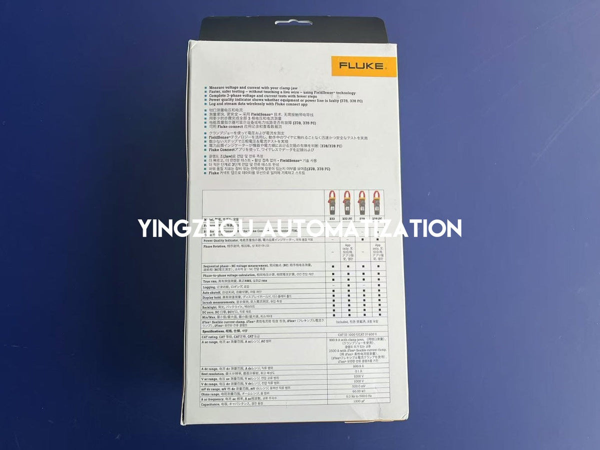 Fluke 377 FC Non-Contact Voltage True-RMS AC/DC Clamp Meter with iFlex & FieldSense-vezhoo