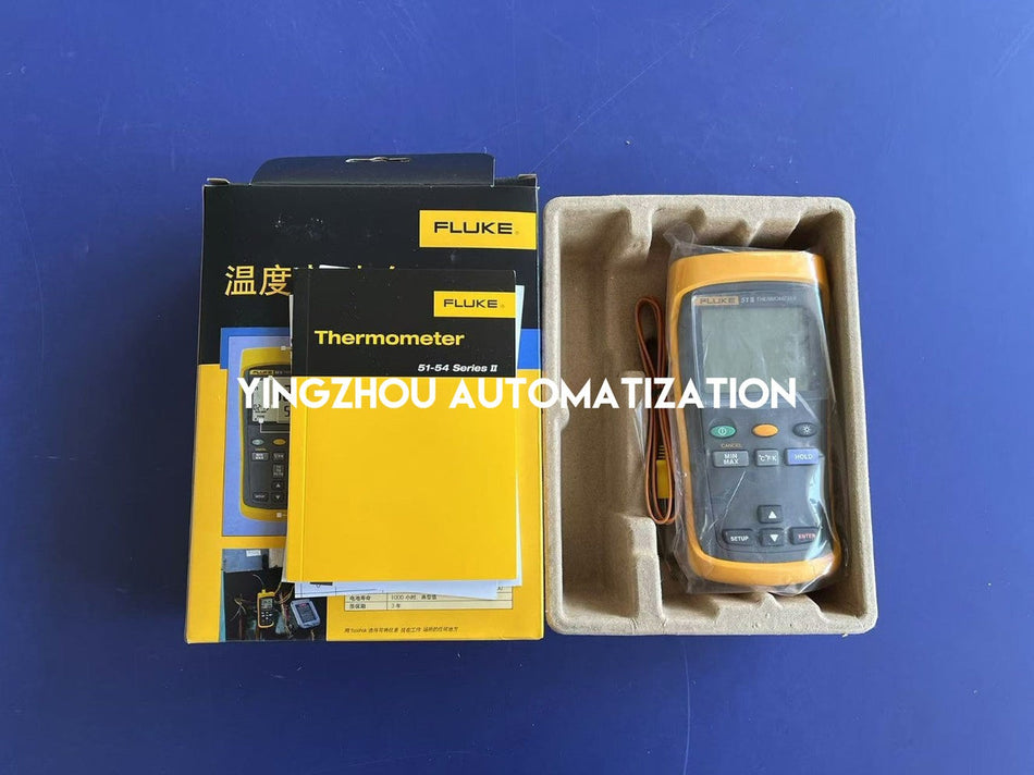 Fluke 51 II Single Input Digital Thermometer - Lab Accuracy, Supports J, K, T, E Probes-vezhoo