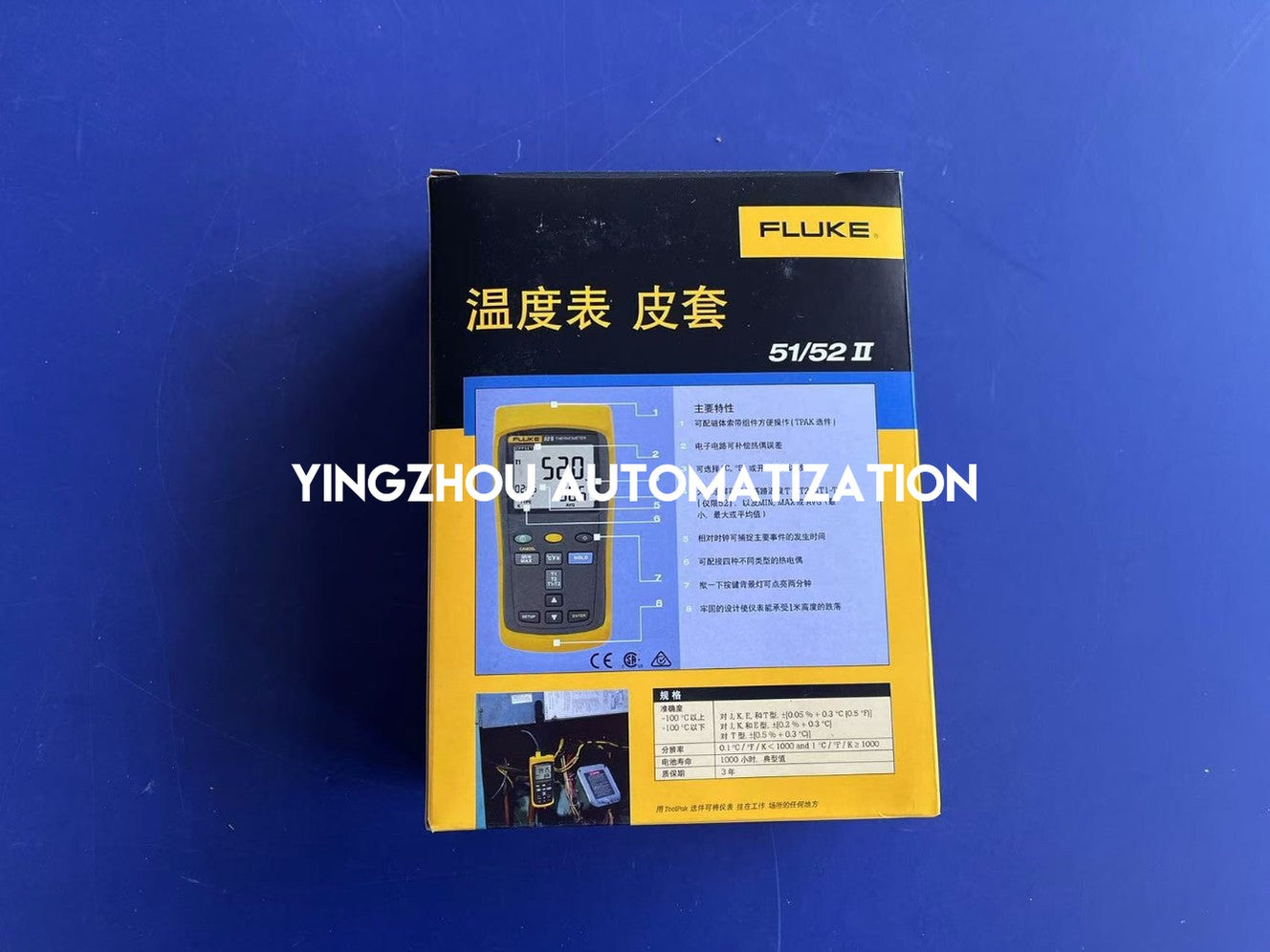 Fluke 51 II Single Input Digital Thermometer - Lab Accuracy, Supports J, K, T, E Probes-vezhoo