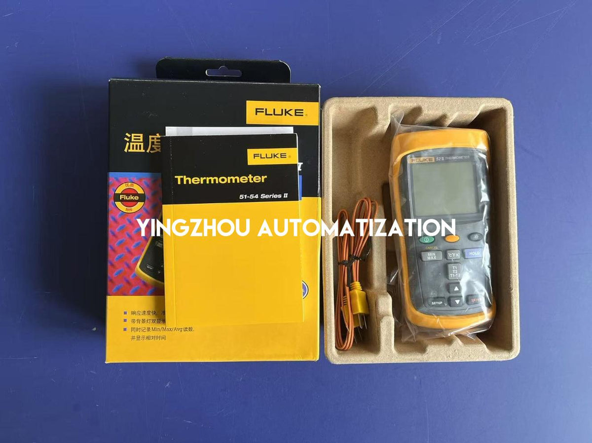 Fluke 52 II Dual Input Digital Thermometer - Lab Accuracy, Multi-Thermocouple Support-vezhoo