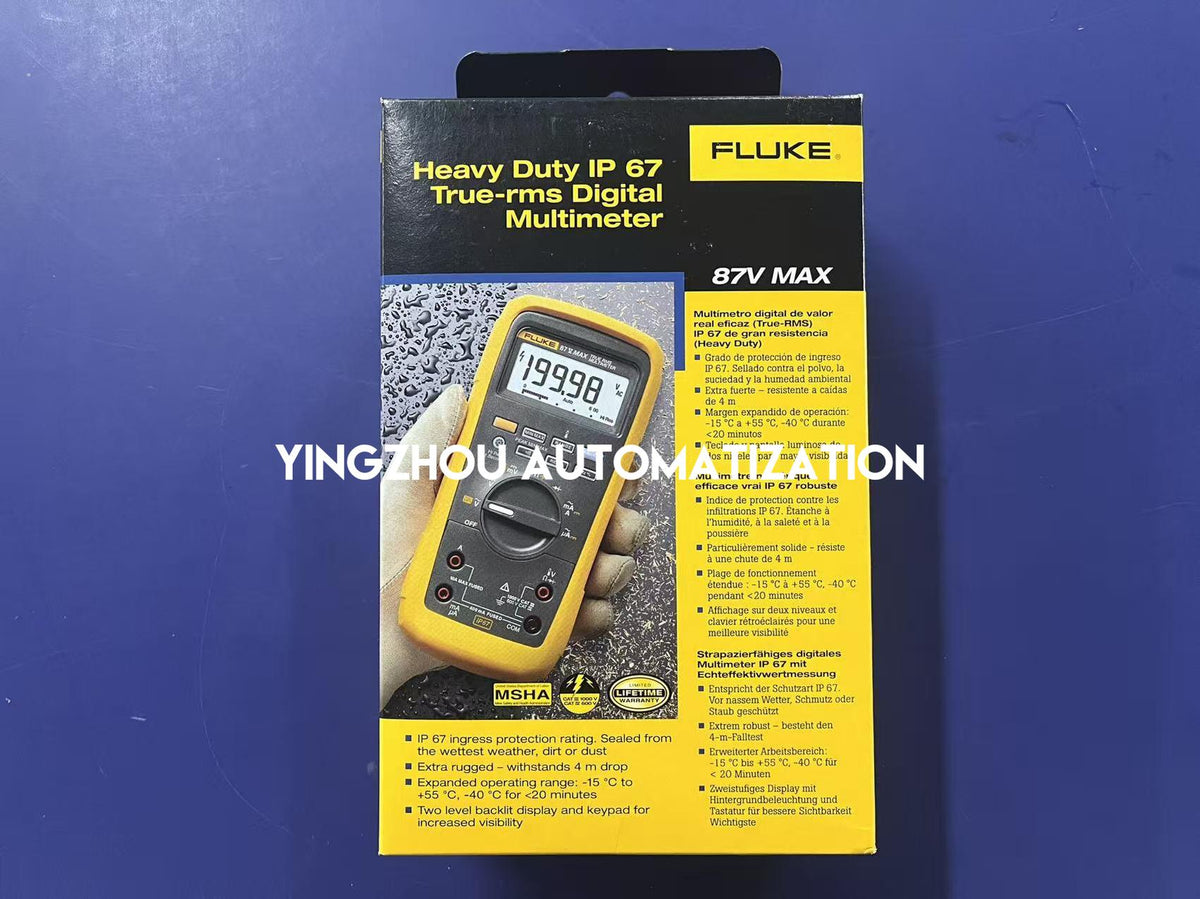 Fluke 87V MAX True-RMS Heavy-Duty Digital Multimeter | IP67 | 4m Drop Tested-vezhoo