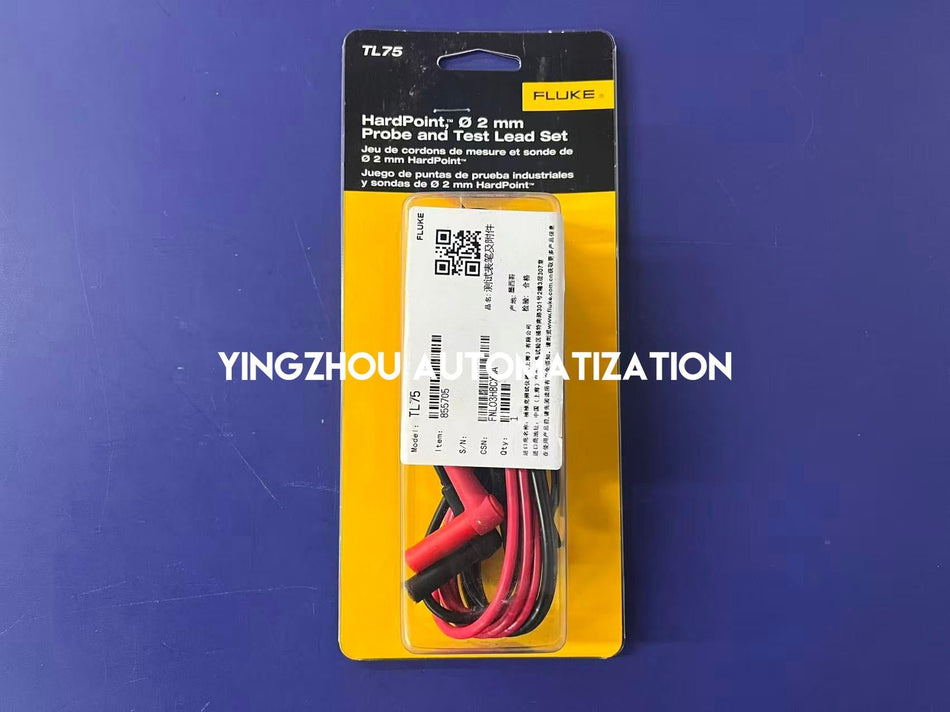 Fluke TL75 Hard Point Test Lead Set - 48" PVC Insulated Probes, CAT IV 600V-vezhoo