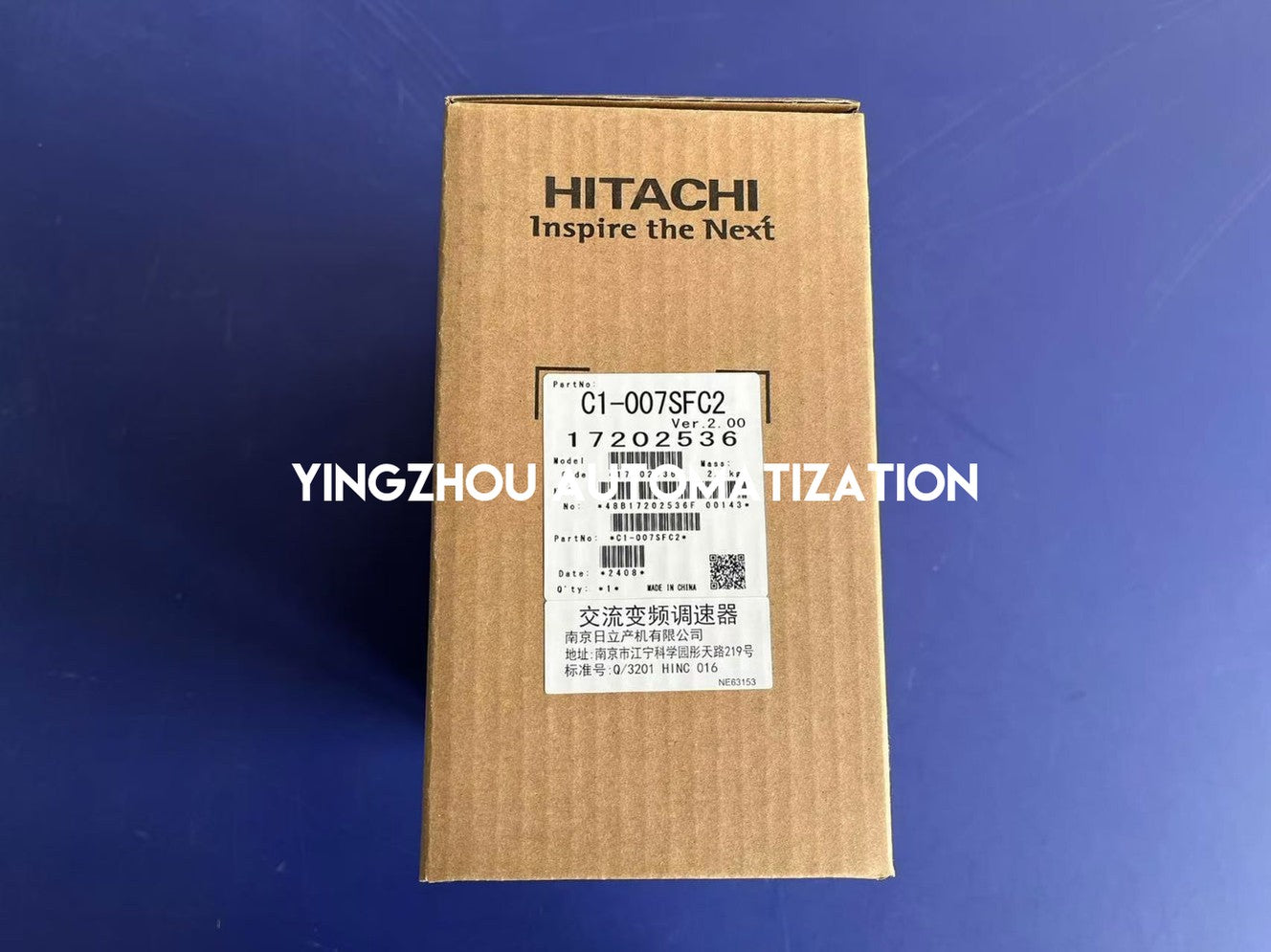 Hitachi WJ200 Series High Performance VFD | 0.75kW 1HP | 200V Class | High Starting Torque | C1-007SFC2 | Brand New Original Genuine-vezhoo