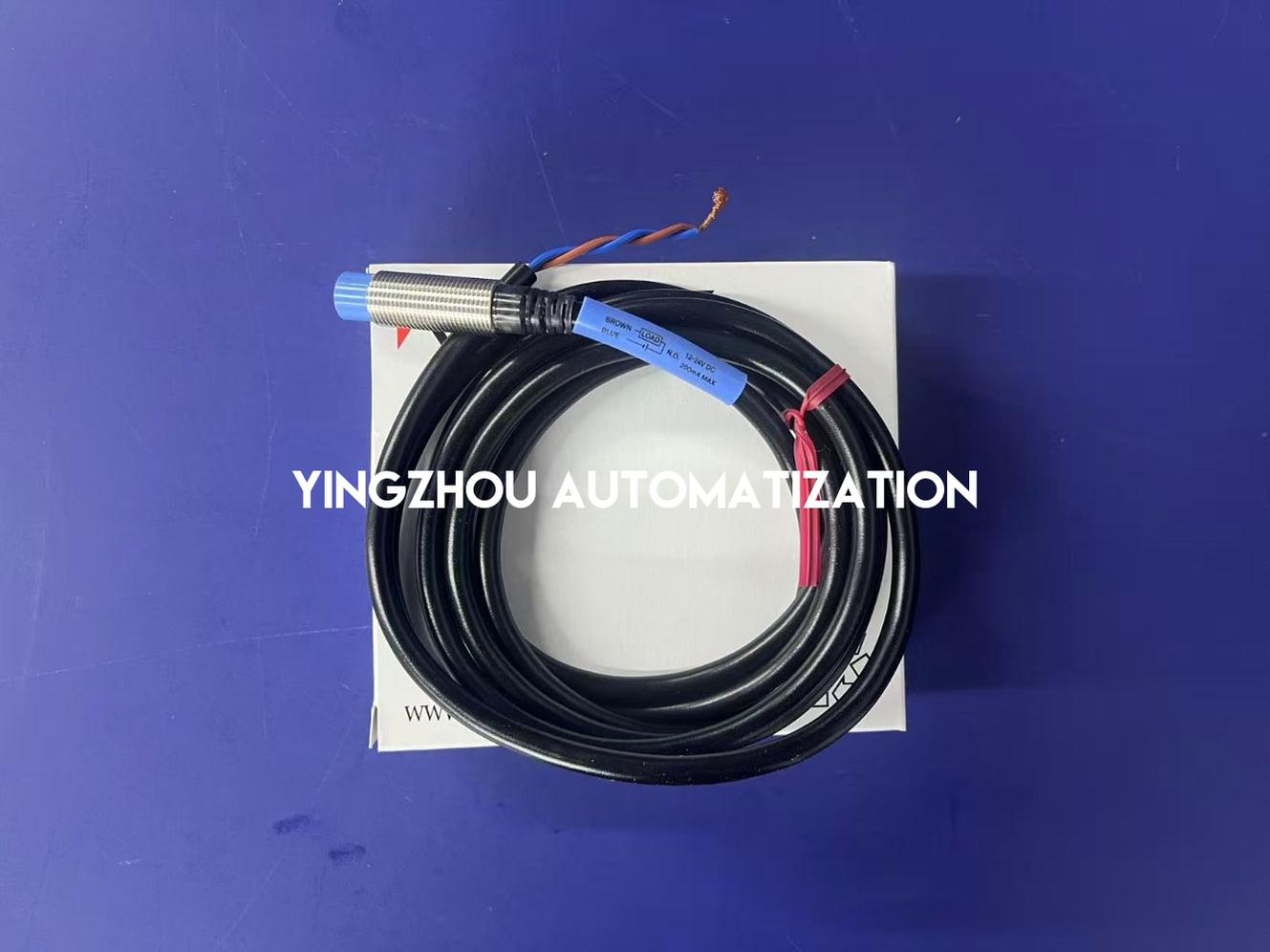 Keyence EV-112U Inductive Proximity Sensor - M12, Unshielded, 8mm Detection, 2m Cable-vezhoo
