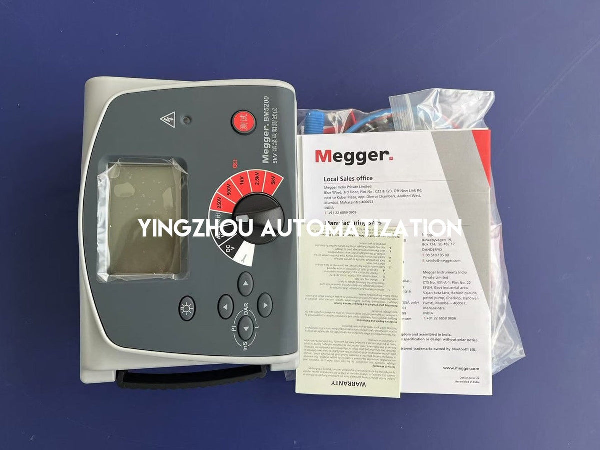Megger BM5200 Digital/Analog 5 kV Insulation Resistance Tester - 1 TΩ Range-vezhoo