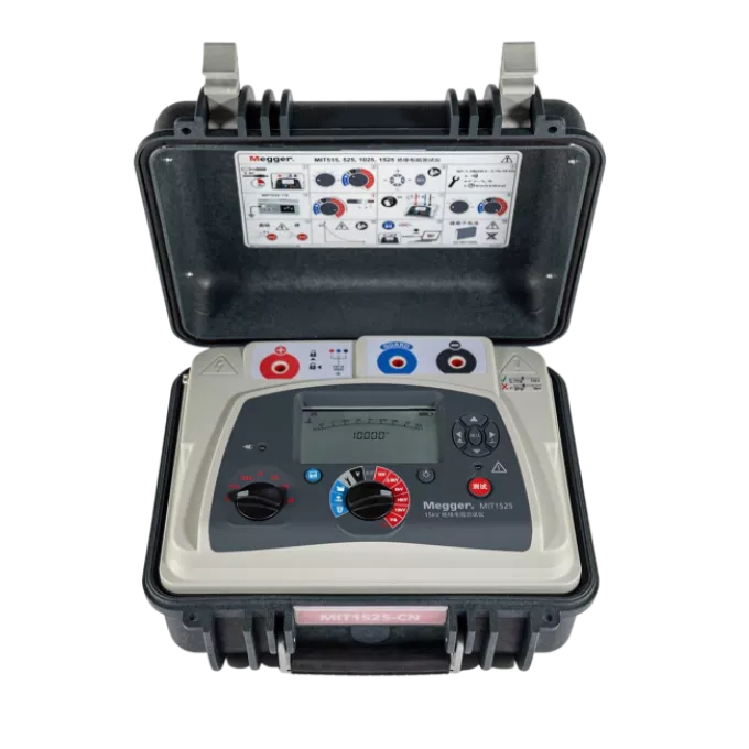 Megger MIT525 Advanced 5 kV Insulation Resistance Tester - 10 TΩ, Data Logging & USB-vezhoo