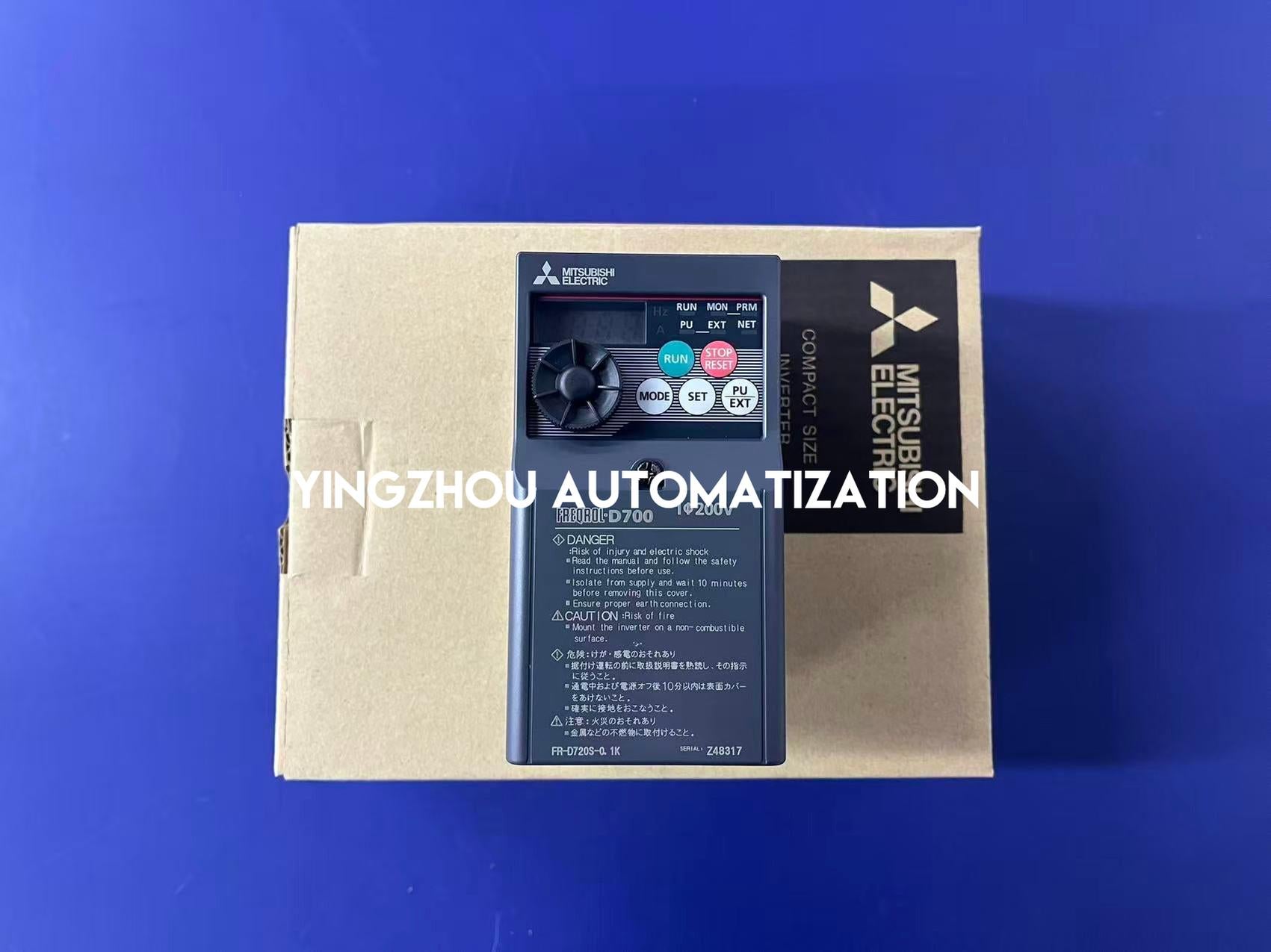 Mitsubishi FR-D720S-0.1K VFD Inverter | Single Phase 220V | 0.1kW 0.125HP | Ultra-Compact Micro Drive | Brand New Original-vezhoo