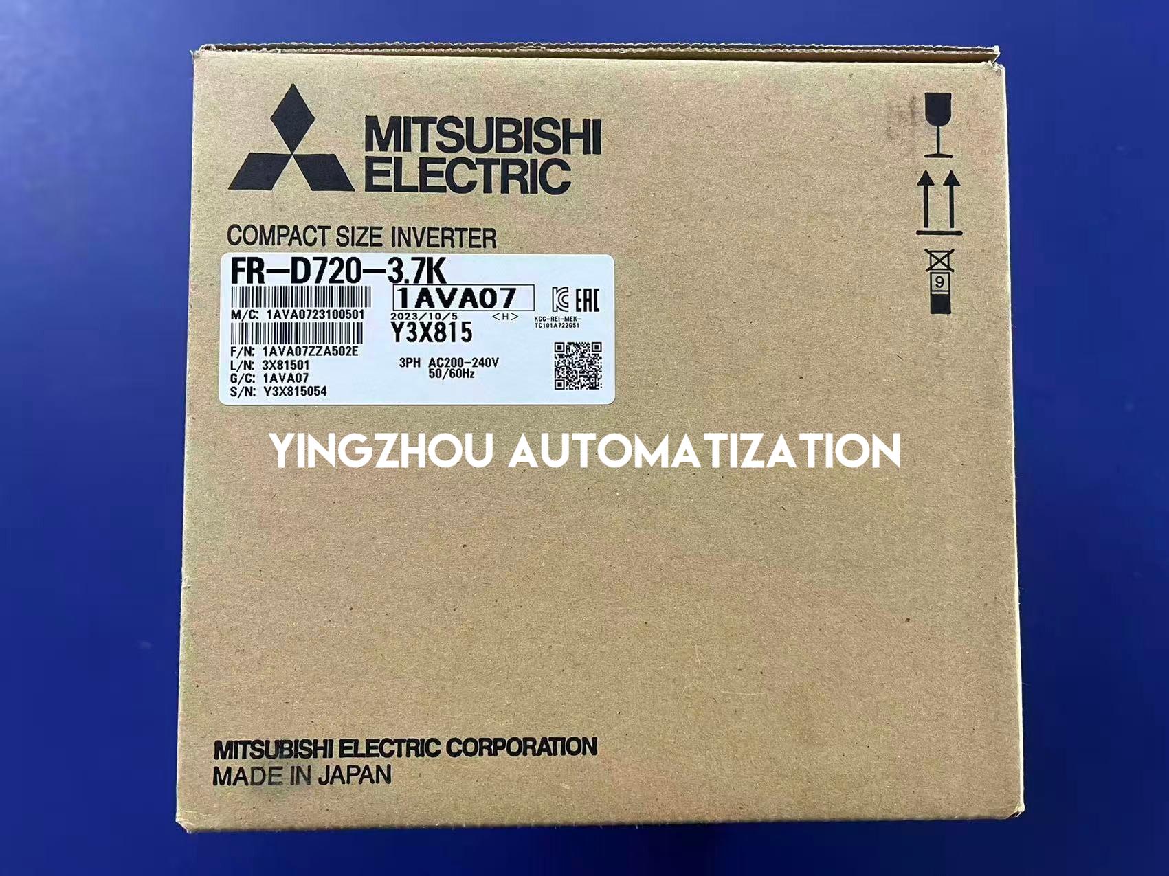 Mitsubishi FR-D720-3.7K VFD Inverter | 3-Phase 220V | 3.7kW 5HP | High Torque Compact Drive | Brand New Original Genuine-vezhoo