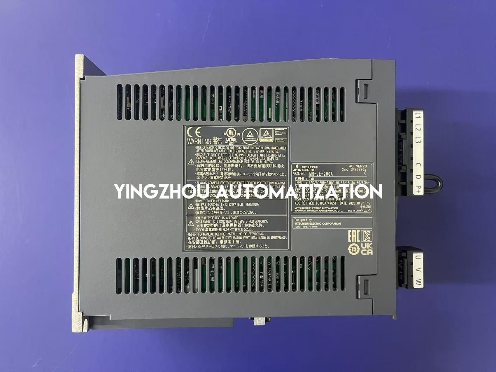 Mitsubishi MR-JE-200A Servo Drive | 2.0kW 3-Phase 200V | Pulse Train Interface | MELSERVO-JE Series | Brand New Original Genuine-vezhoo
