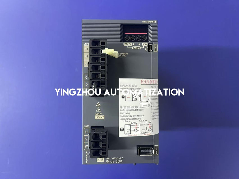 Mitsubishi MR-JE-200A Servo Drive | 2.0kW 3-Phase 200V | Pulse Train Interface | MELSERVO-JE Series | Brand New Original Genuine-vezhoo