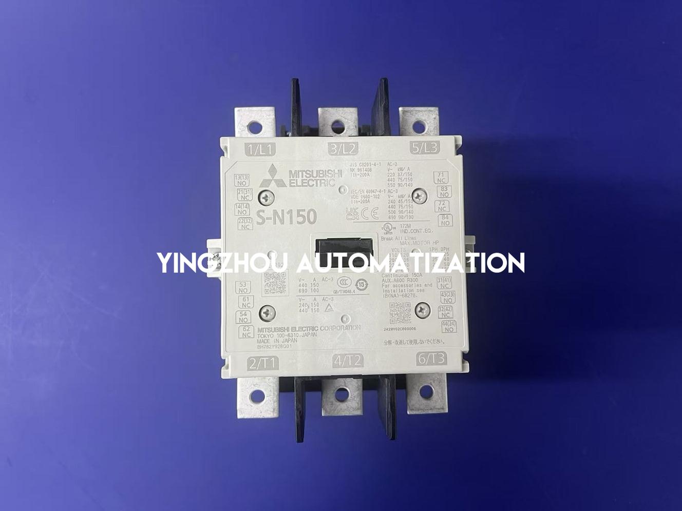 Mitsubishi S-N150 AC Magnetic Contactor | 150A Rated Current | AC200V Coil | 3-Pole Motor Starter | Brand New Original Genuine-vezhoo