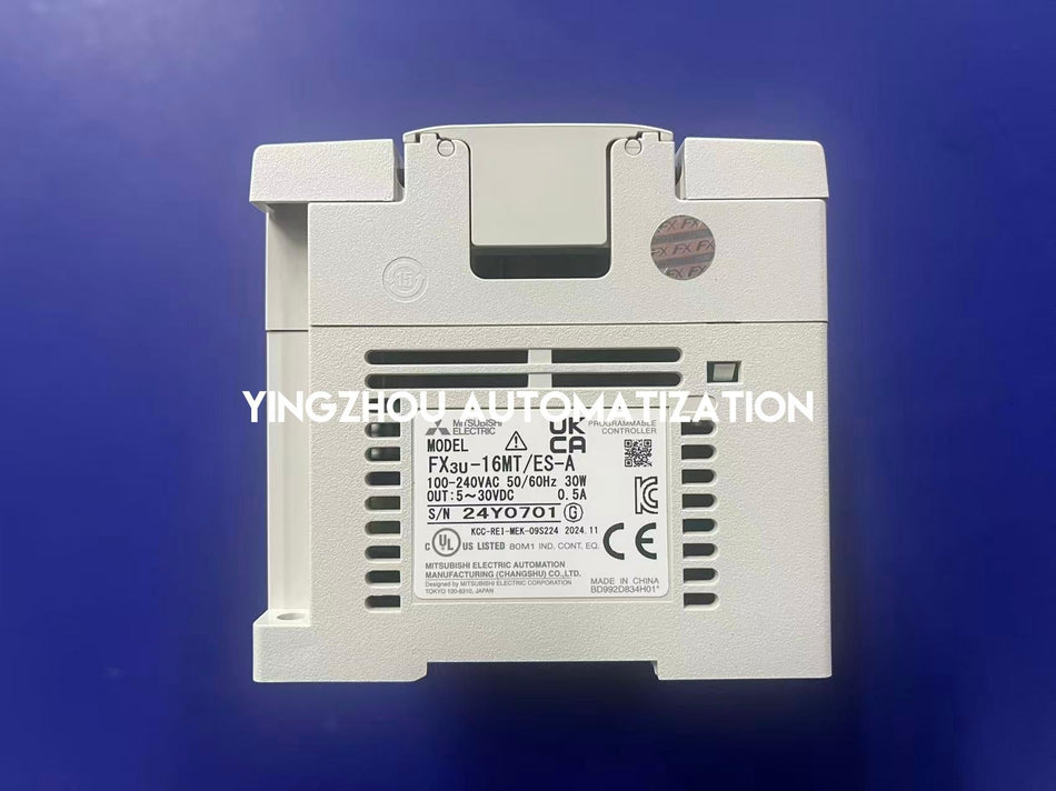 Mitsubishi FX3U-16MT/ES-A PLC Base Unit | 16 I/O (8 DI, 8 DO Transistor) | 100-240VAC Power | Brand New Original Genuine-vezhoo