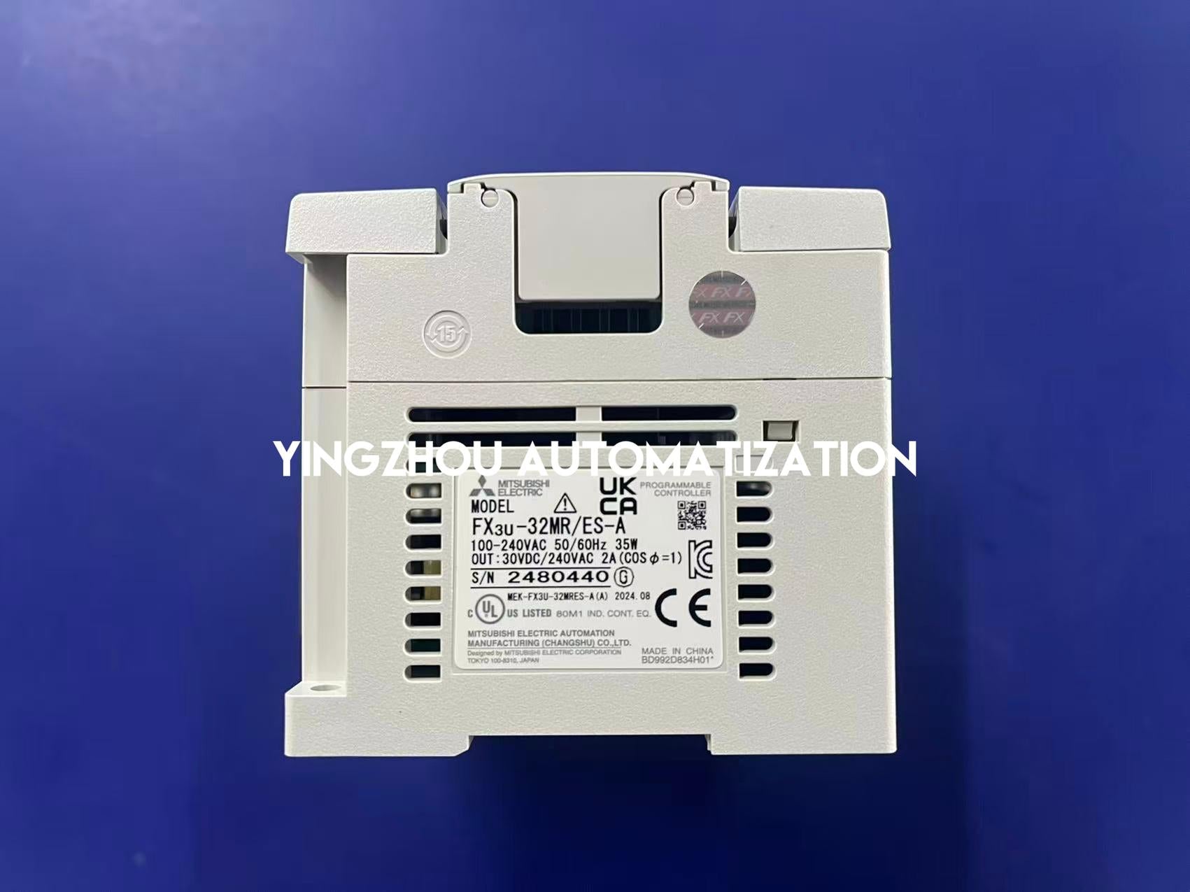 Mitsubishi FX3U-32MR/ES-A PLC Base Unit | 32 I/O (16 DI, 16 DO Relay) | 100-240VAC Power | Brand New Original Genuine-vezhoo