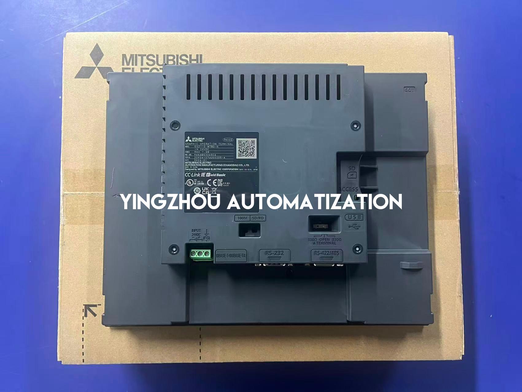 Mitsubishi GOT2000 Series HMI | 10.1" WVGA TFT Color | Ethernet & Serial | GS2110-WTBD-N | Brand New Original Genuine-vezhoo