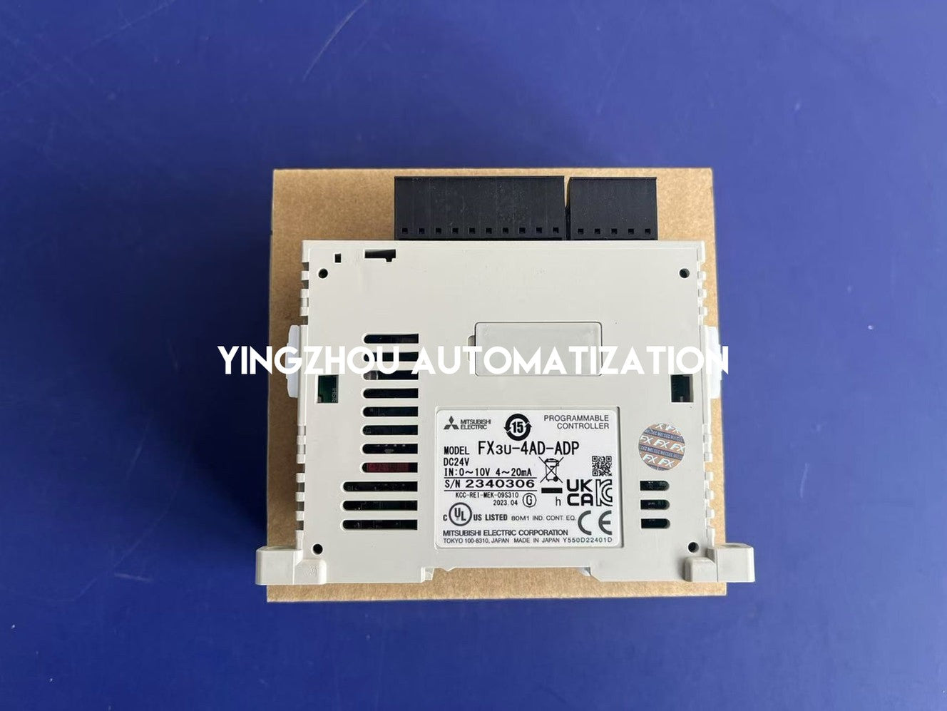 Mitsubishi FX3U-4AD-ADP PLC Adapter | 4-Channel Analog Input | 0-10V 4-20mA Expansion | Brand New Original Genuine-vezhoo