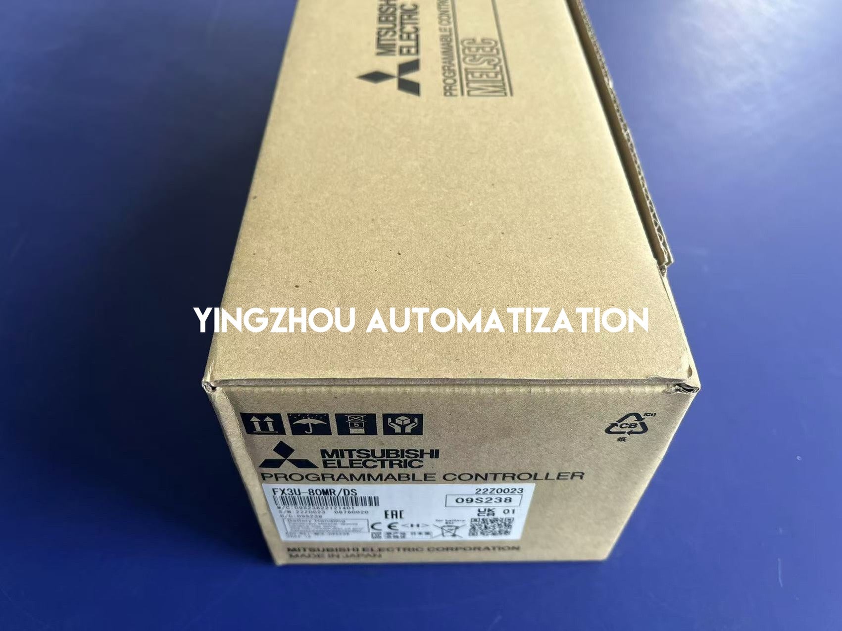 Mitsubishi FX3U-80MR/DS PLC Base Unit | 80 I/O (40 DI, 40 DO Relay) | 24V DC Power Supply | MELSEC-F Series | Brand New Original-vezhoo