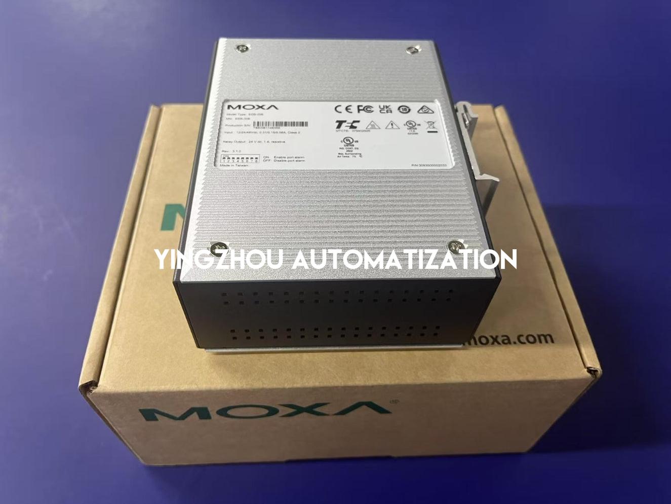 Moxa EDS-308 Industrial Unmanaged Ethernet Switch - 8 Ports, 10/100BaseT(X)-vezhoo