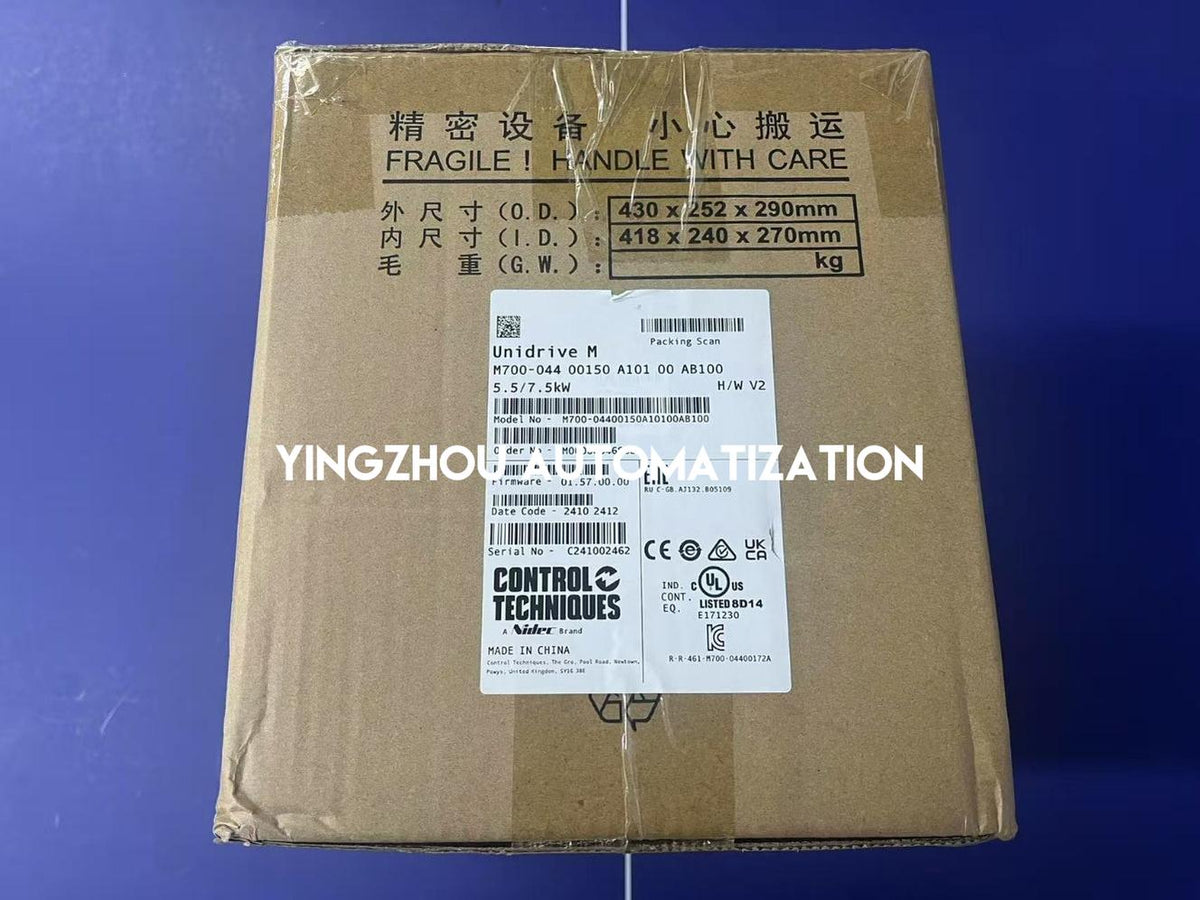 Nidec Control Techniques Unidrive M700-04400150A10100AB100 | 400V, 15A, 7.5kW VFD-vezhoo