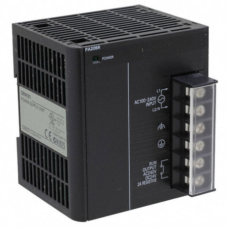 Omron CJ1W-PA205R Sysmac PLC Power Supply Unit | 100-240V AC Input, 25W with Run Output-vezhoo