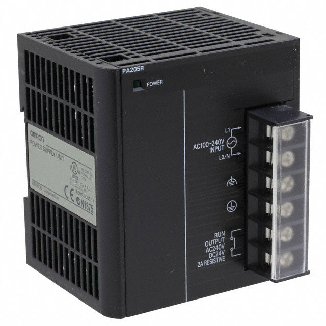 Omron CJ1W-PA205R Sysmac PLC Power Supply Unit | 100-240V AC Input, 25W with Run Output-vezhoo