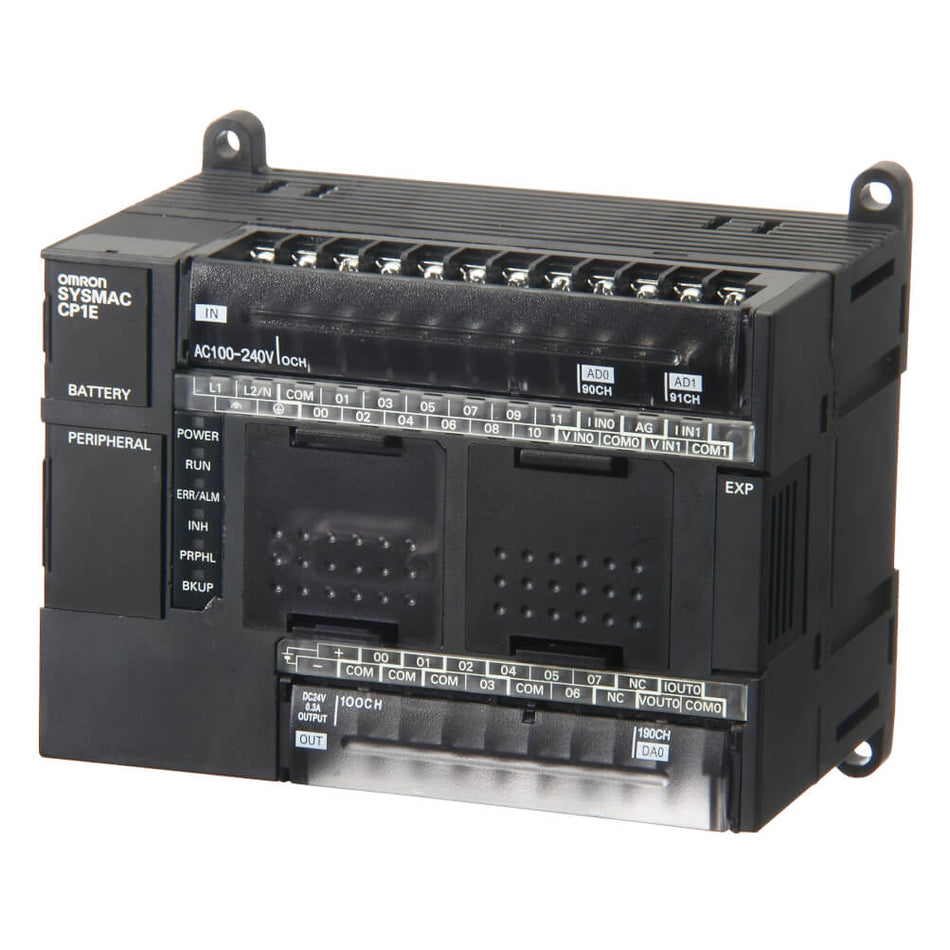 Omron CP1E-N20DT-D Basic PLC | 20 I/O, 24V DC, NPN Transistor Output, Built-in RS-232C-vezhoo