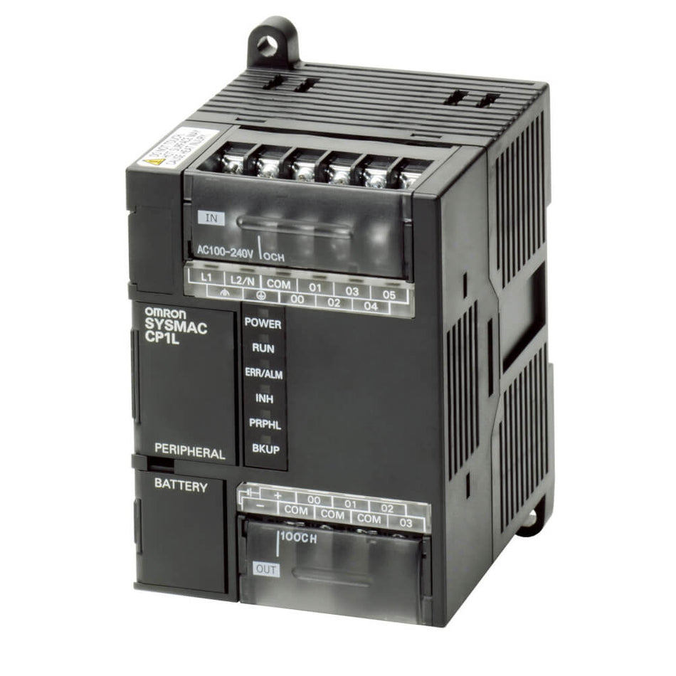 Omron CP1L-L10DR-D Compact PLC | 10 I/O, 24V DC Power, Relay Output, Built-in USB-vezhoo