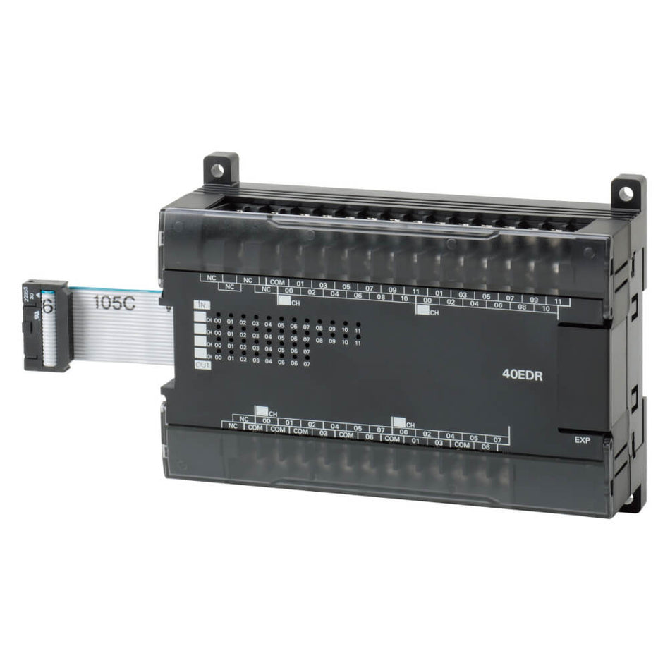 Omron CP1W-40EDT Expansion I/O Unit | 40 Points (24 DI/16 DO), NPN Transistor, for CP1H/CP1L/CP1E-vezhoo