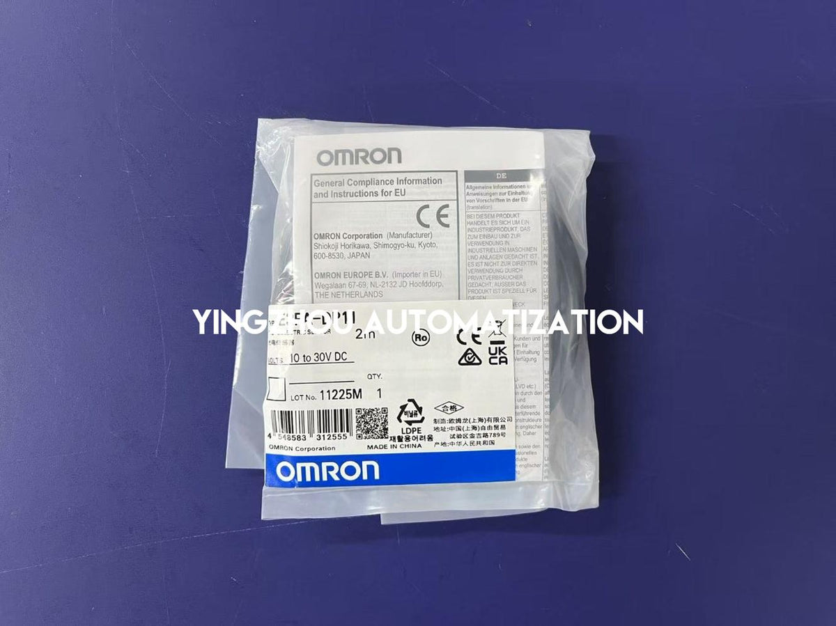 Omron E3FA-DP11 Diffuse-Reflective Photoelectric Sensor | M18 Plastic, 100mm, PNP, 2m Cable-vezhoo
