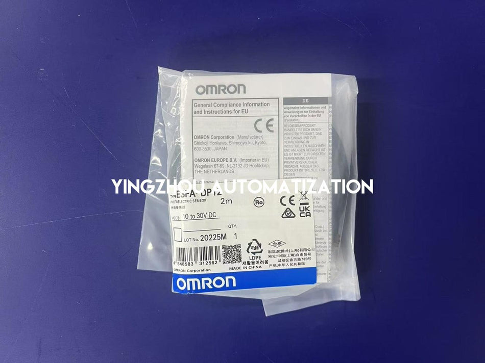 Omron E3FA-DP12 Diffuse-Reflective Photoelectric Sensor | M18 Plastic, 300mm, PNP, M12 Connector-vezhoo