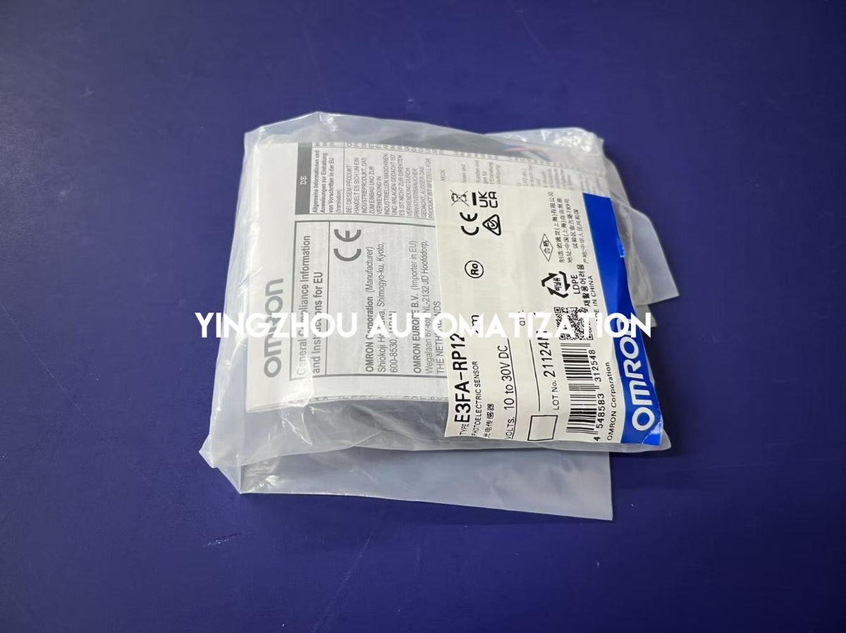 Omron E3FA-RP12 Retro-reflective Photoelectric Sensor | M18 Plastic, 4m Range, PNP, M12 Connector-vezhoo