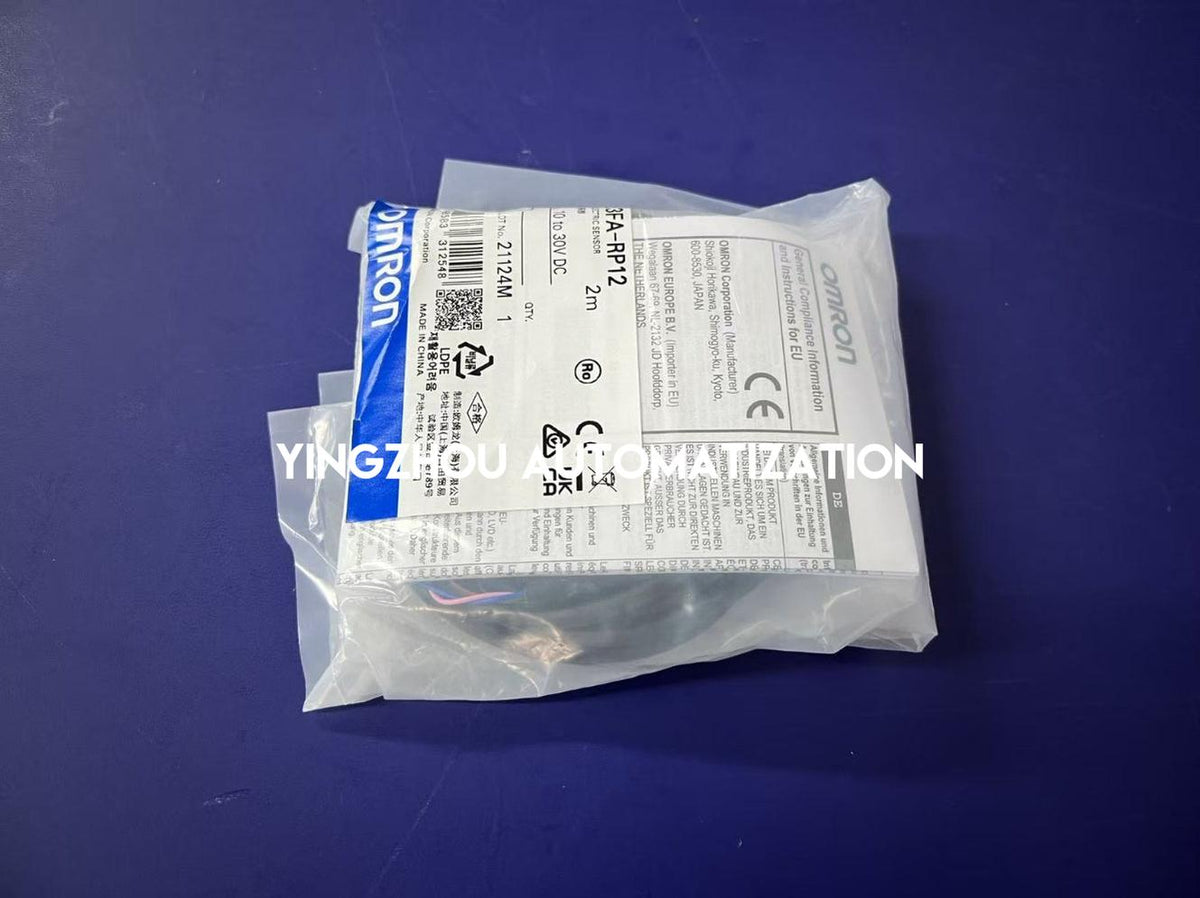 Omron E3FA-RP12 Retro-reflective Photoelectric Sensor | M18 Plastic, 4m Range, PNP, M12 Connector-vezhoo