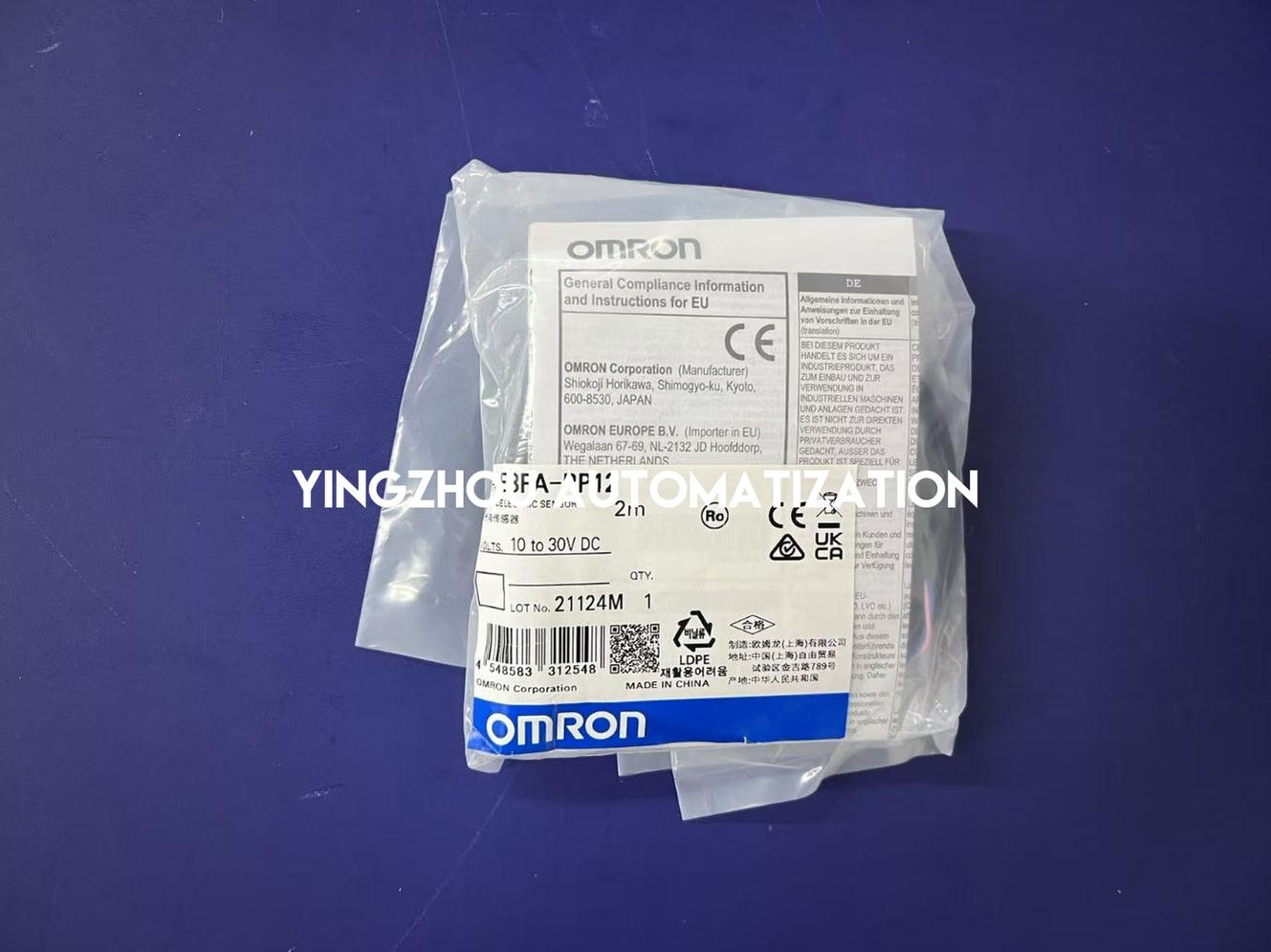 Omron E3FA-RP12 Retro-reflective Photoelectric Sensor | M18 Plastic, 4m Range, PNP, M12 Connector-vezhoo