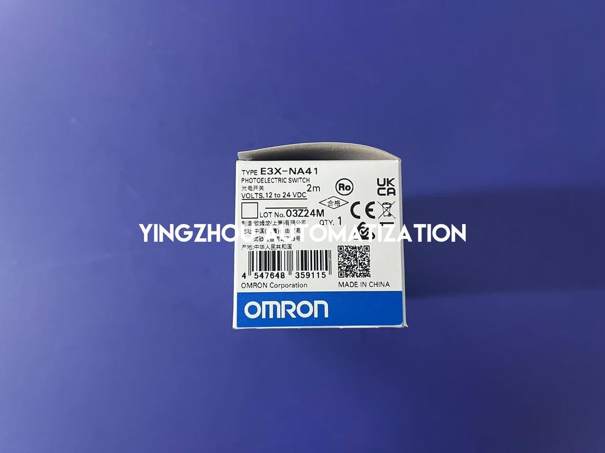 Omron E3X-NA41 High-Performance Fiber Optic Amplifier | PNP Output, Manual Tuning, M8 Connector-vezhoo