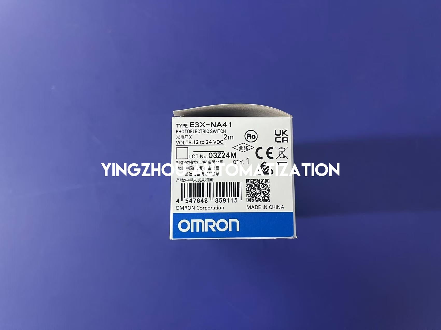 Omron E3X-NA41 High-Performance Fiber Optic Amplifier | PNP Output, Manual Tuning, M8 Connector-vezhoo