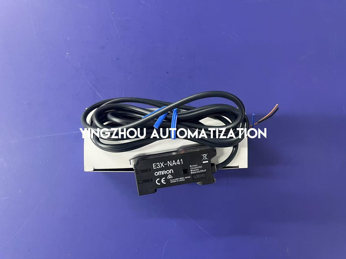 Omron E3X-NA41 High-Performance Fiber Optic Amplifier | PNP Output, Manual Tuning, M8 Connector-vezhoo