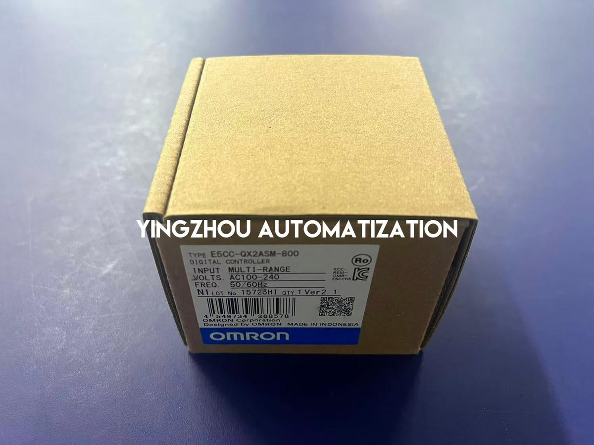Omron E5CC-QX2ASM-800 Digital Temperature Controller | 48x48mm, Voltage Output (SSR Drive), 2 Alarms, 100-240V AC-vezhoo