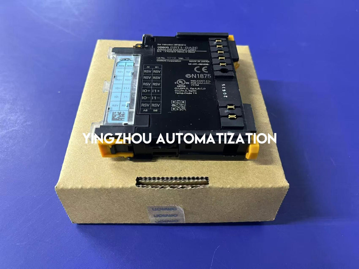 Omron GRT1-DA2C SmartSlice Analog Output Unit | 2-Point, 0-10V / 4-20mA, for SmartSlice I/O System-vezhoo